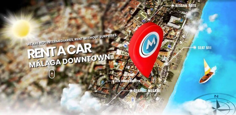 Mieten Sie ein Auto in der Innenstadt von Málaga